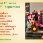 Sat 20th Sep – Purattasi Sani (1st Week)